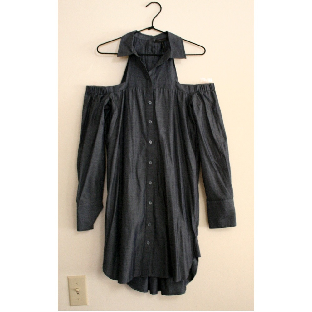 BCBG MaxAzria, open shower, long sleeve dress